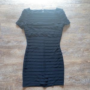 Size 8 Black Layered Adrianna Papell Dress